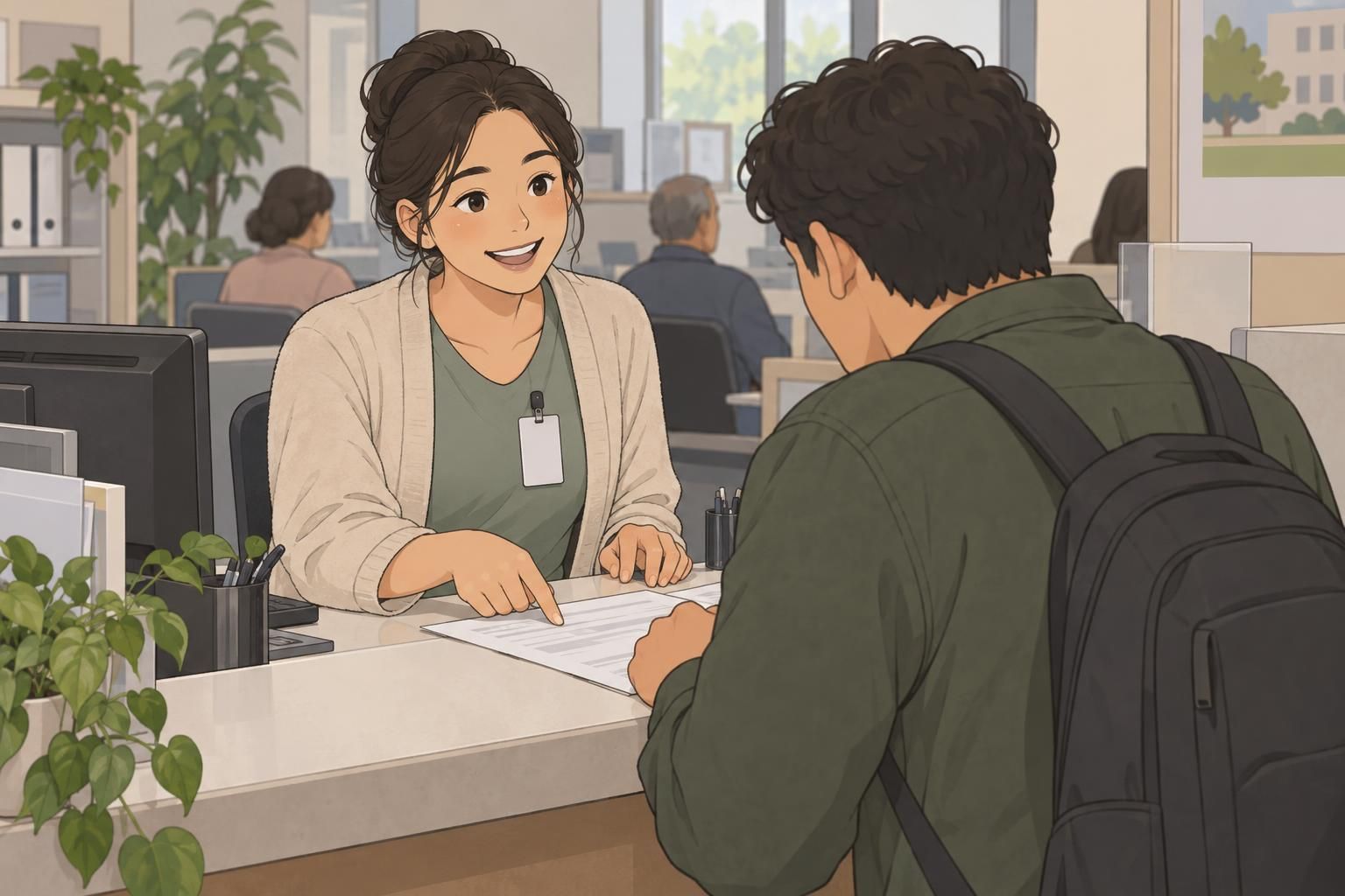 Public service ID badge practices for government offices