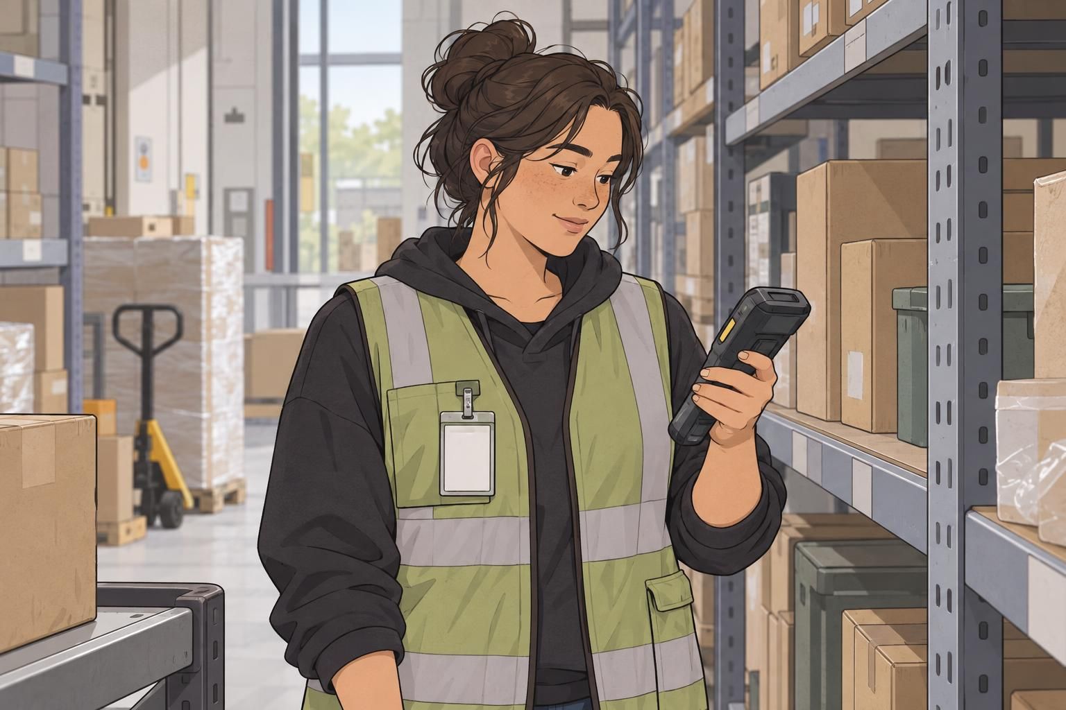 Industrial ID badge: Designing Identification for Manufacturing and Warehouse Work